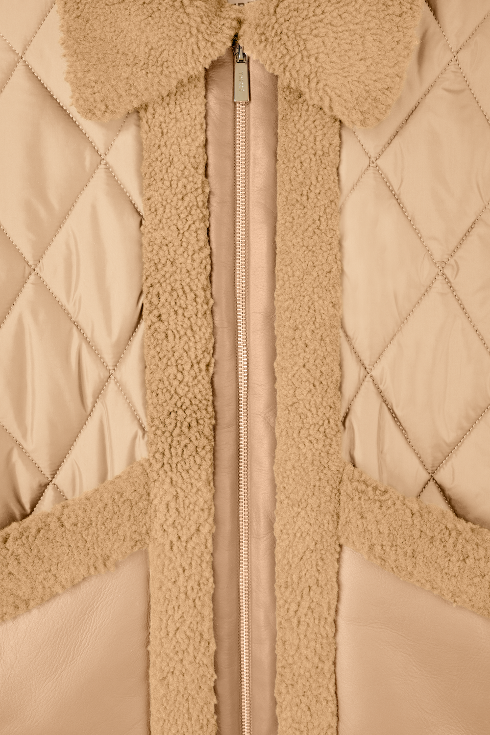Quilted down jacket