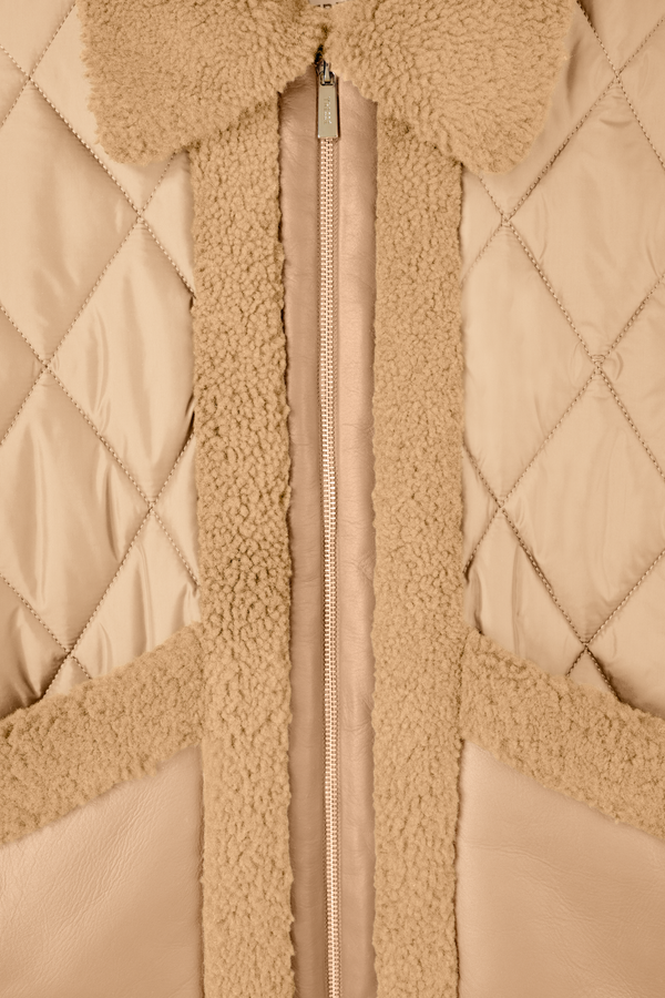 Quilted down jacket