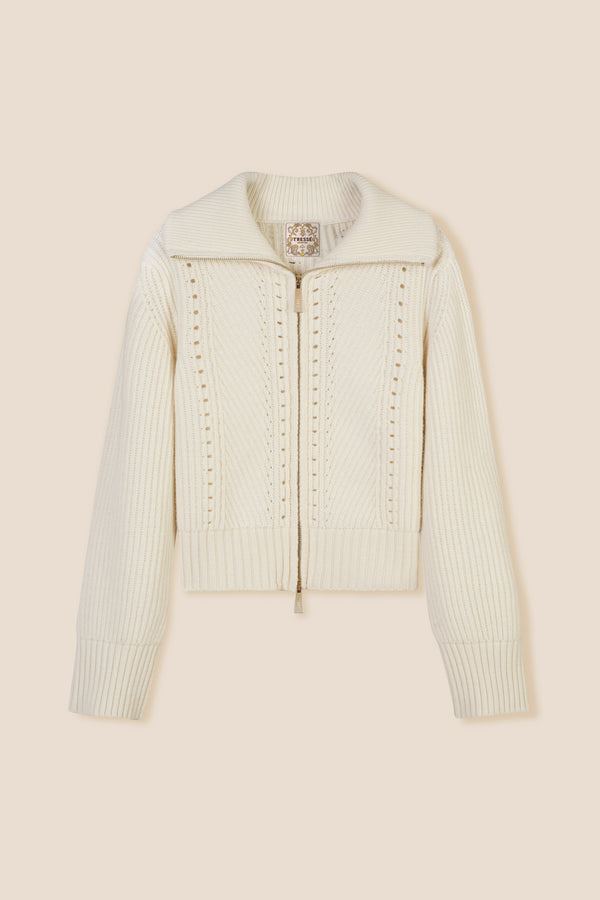 Zipped cardigan