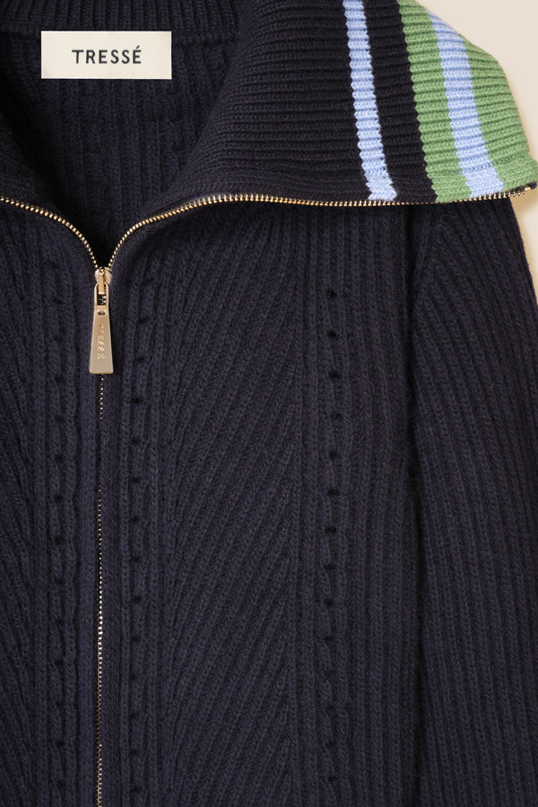 Two-tone cardigan