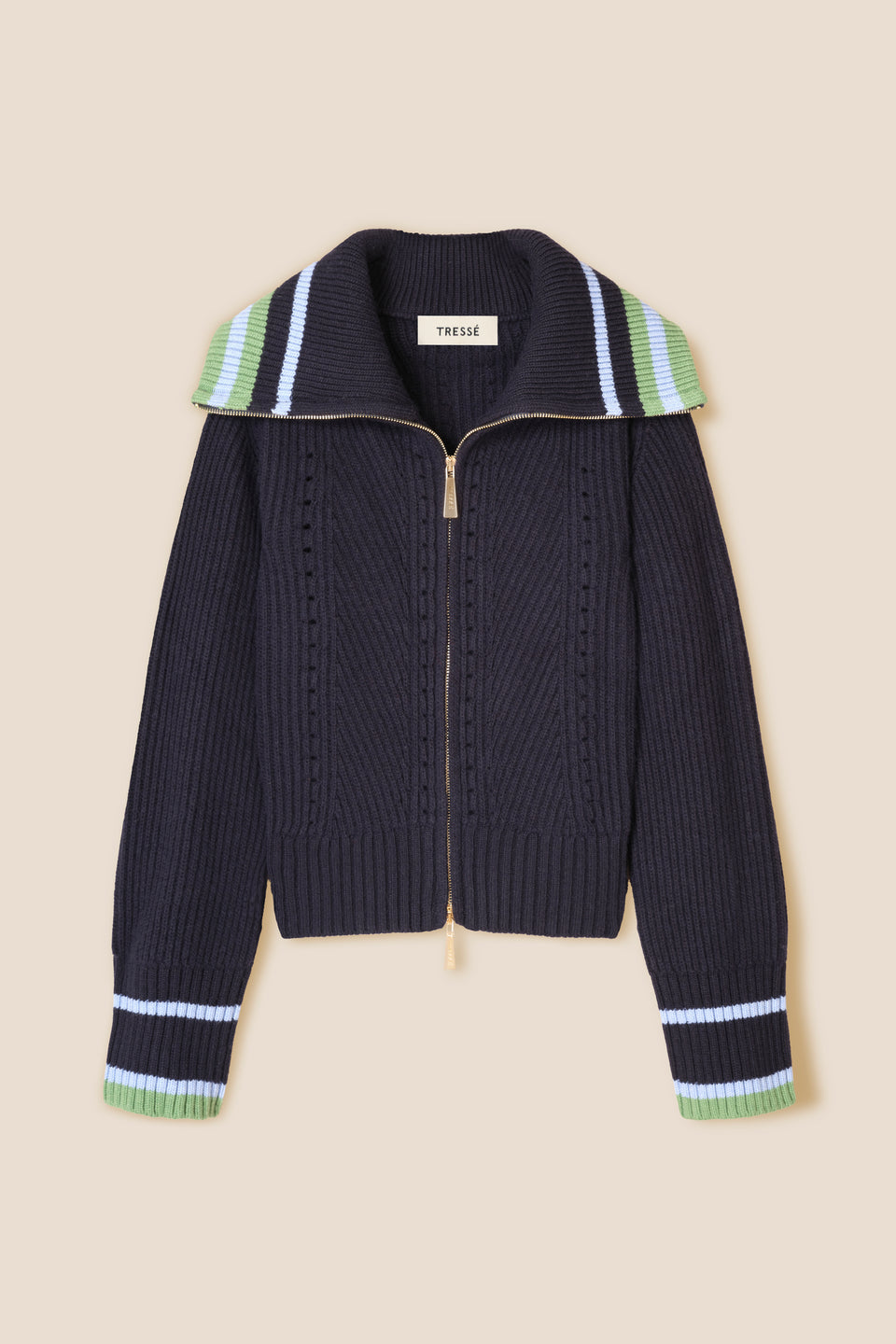 Cardigan bicolore