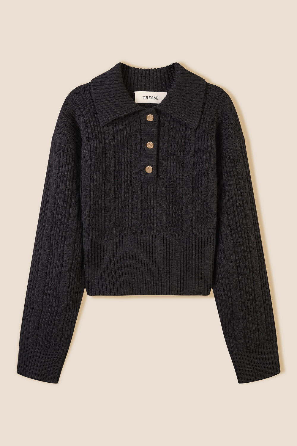 Cable-knit sweater