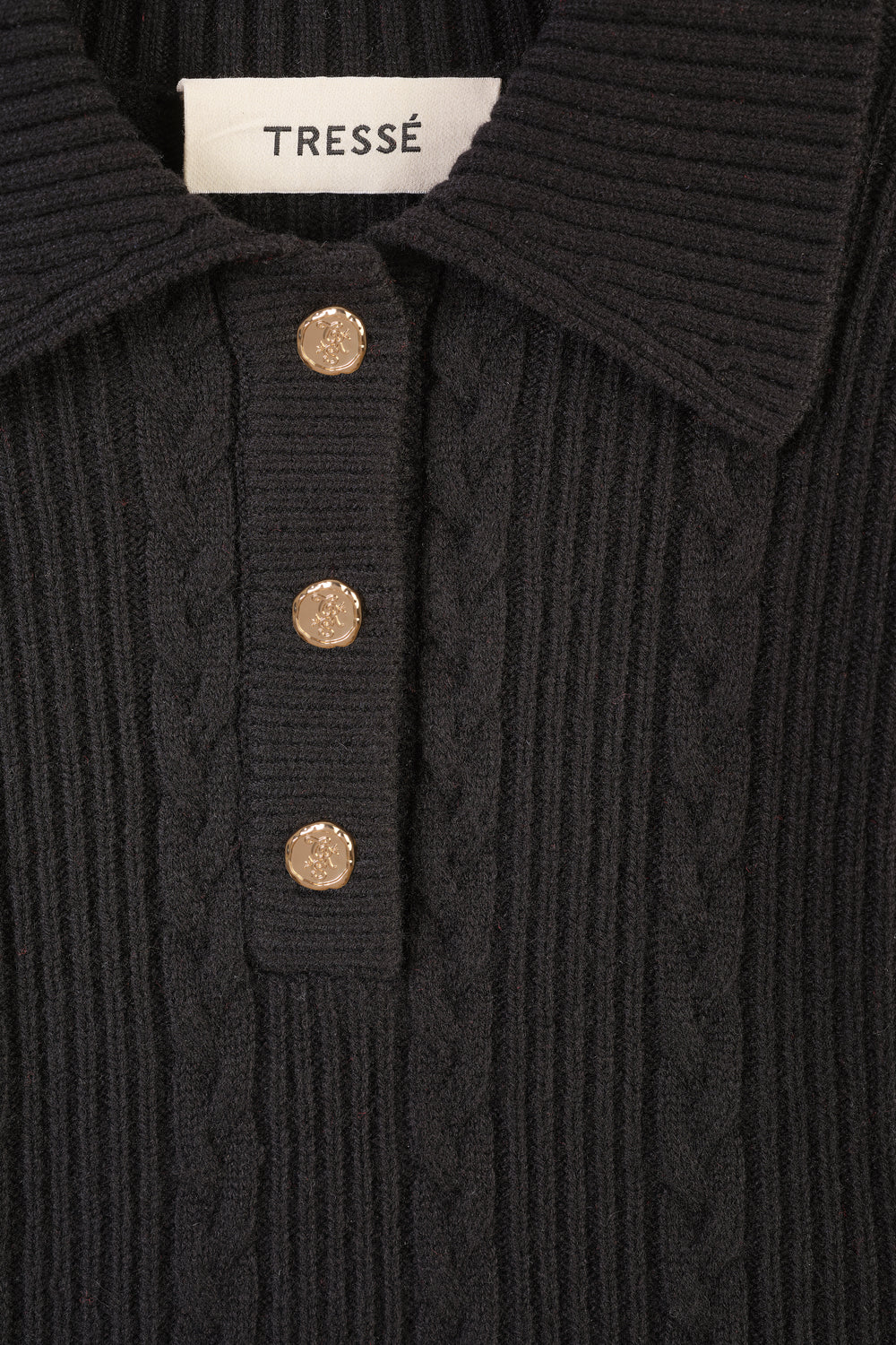 Cable-knit sweater