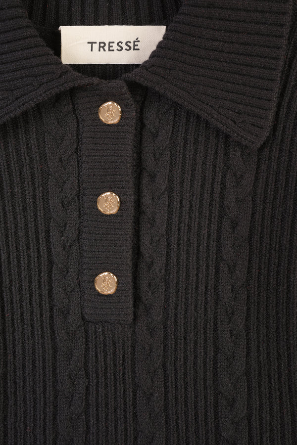 Cable-knit sweater