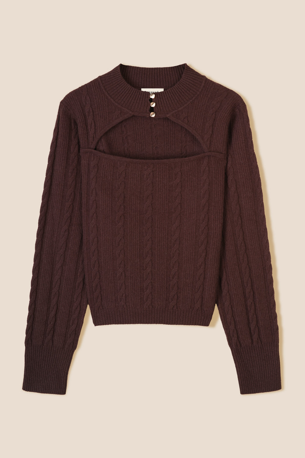 Woolen openwork sweater