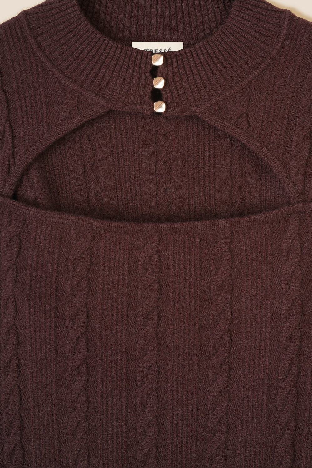 Woolen openwork sweater