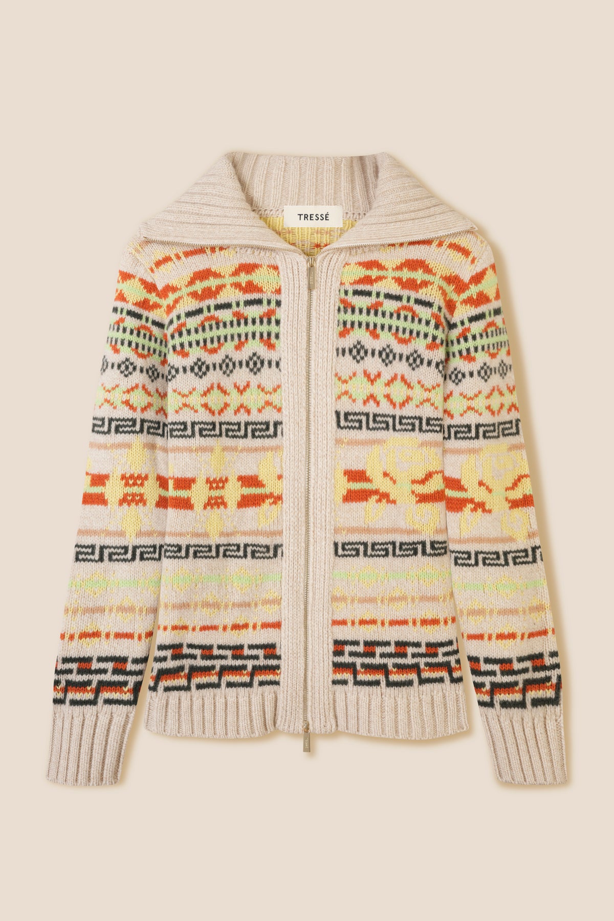 Cardigan à motif jacquard
