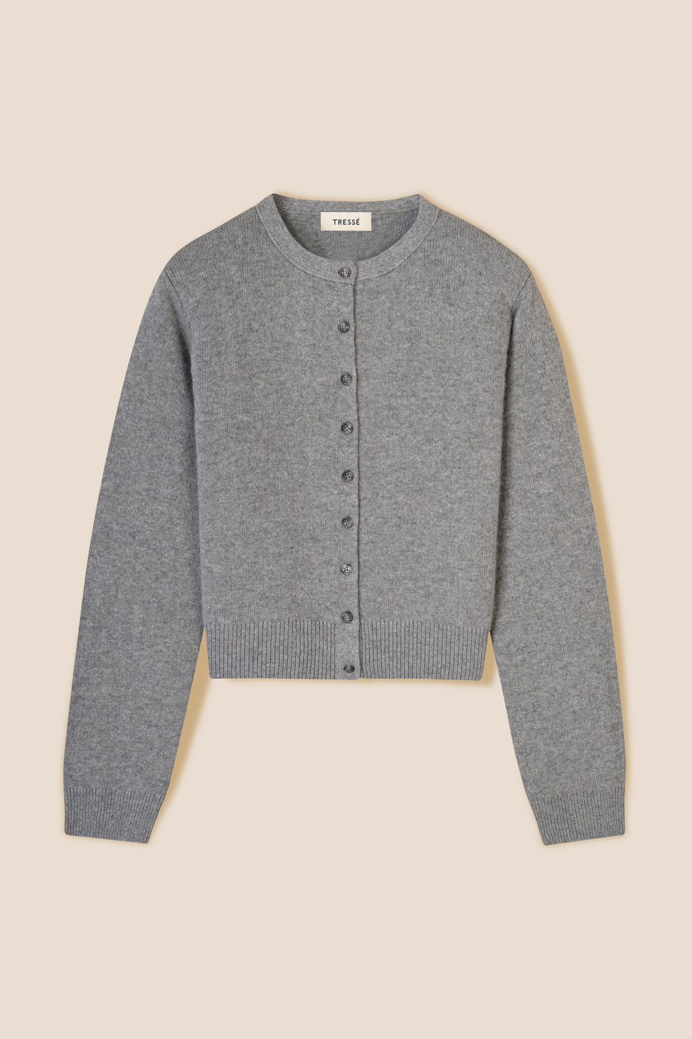 Cardigan with shoulder pads