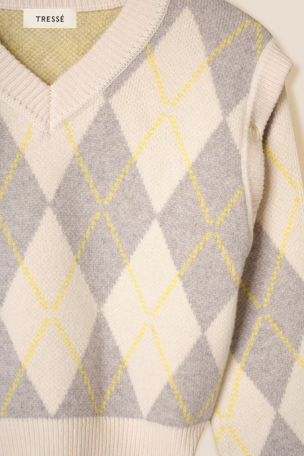 Wool jacquard sweater