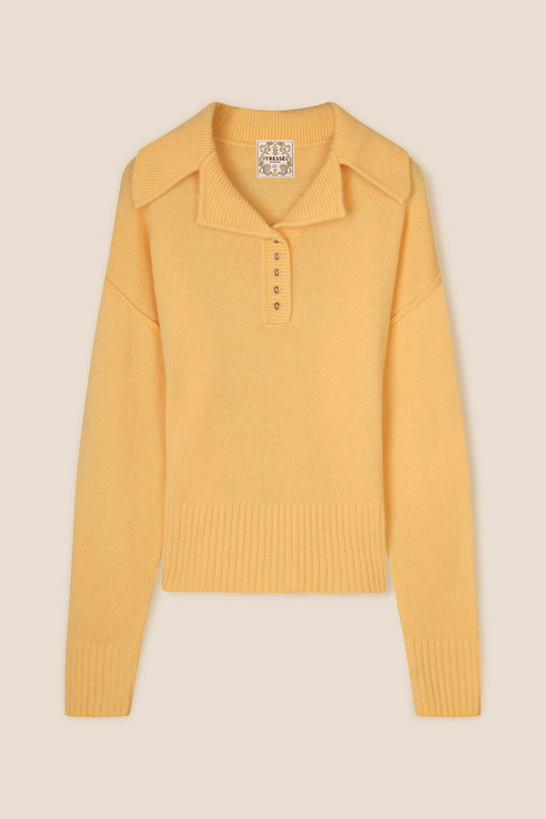 Flat neck sweater