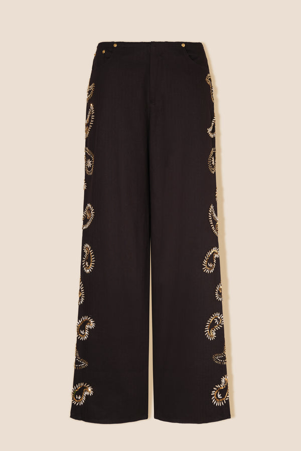 Embroidered pants