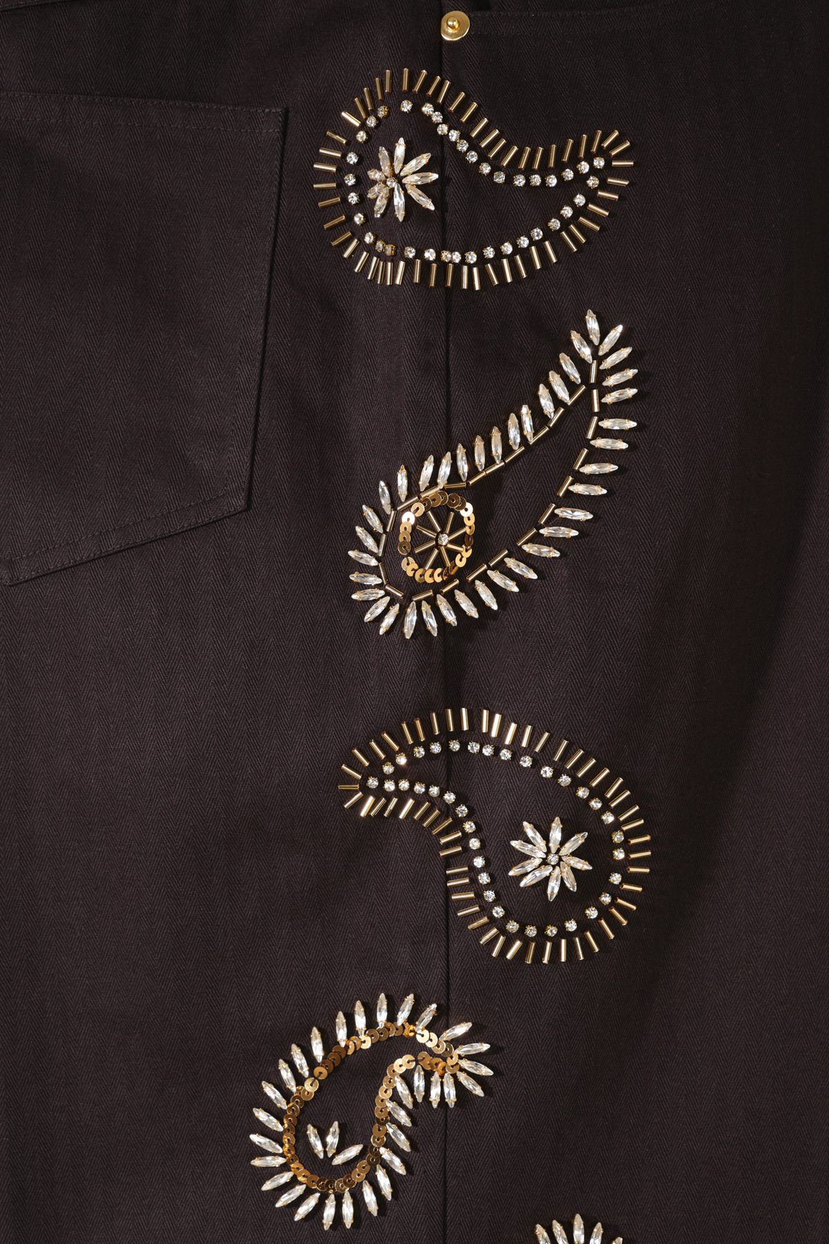 Pantalon brodé