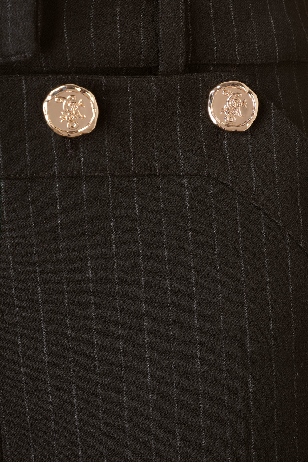 Pinstriped pants