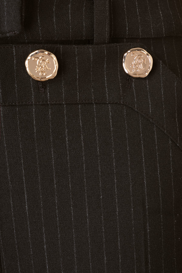 Pinstriped pants
