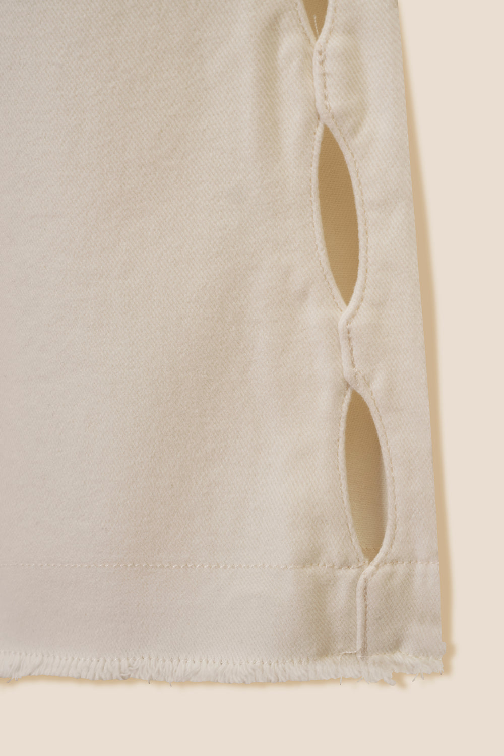 White canvas denim