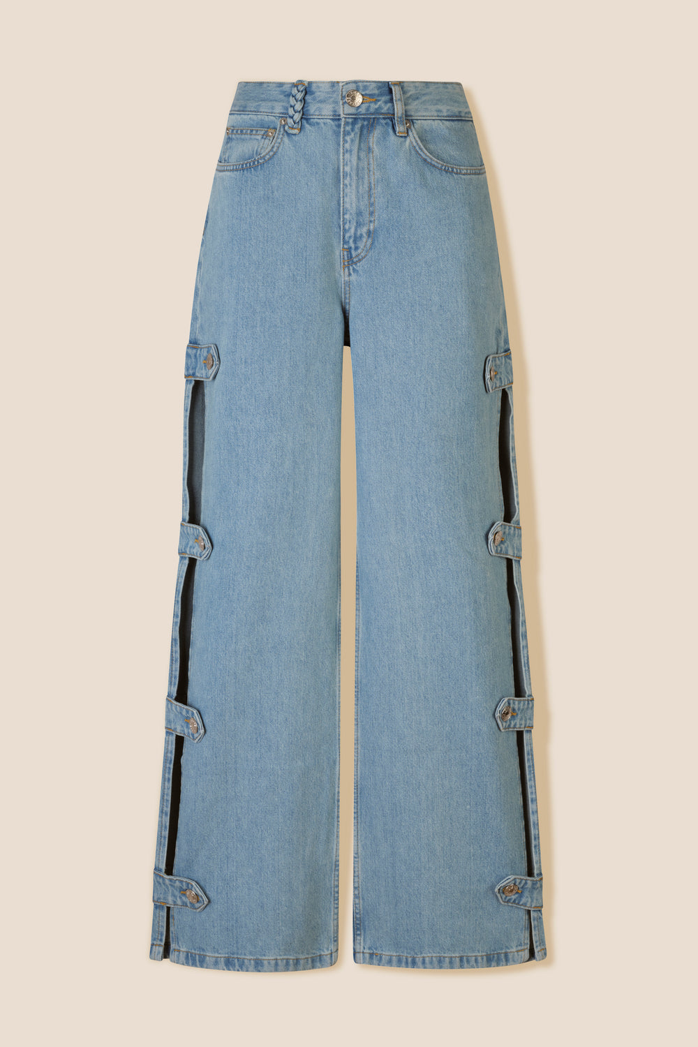Pantalon à ouvertures boutonnées