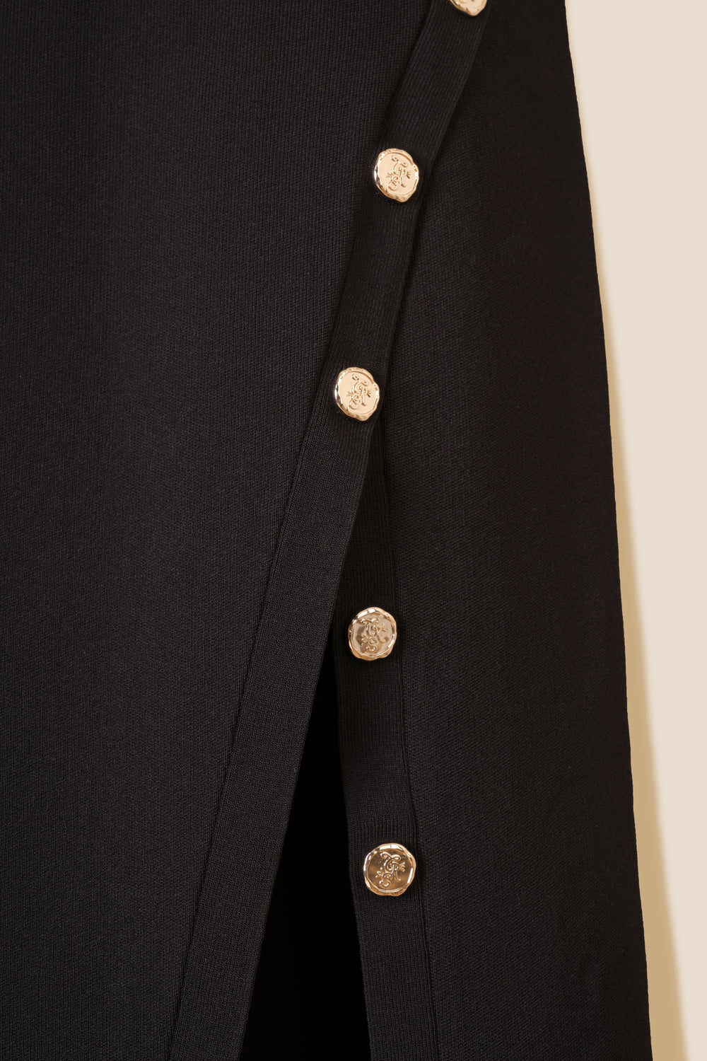 Buttoned slit dress