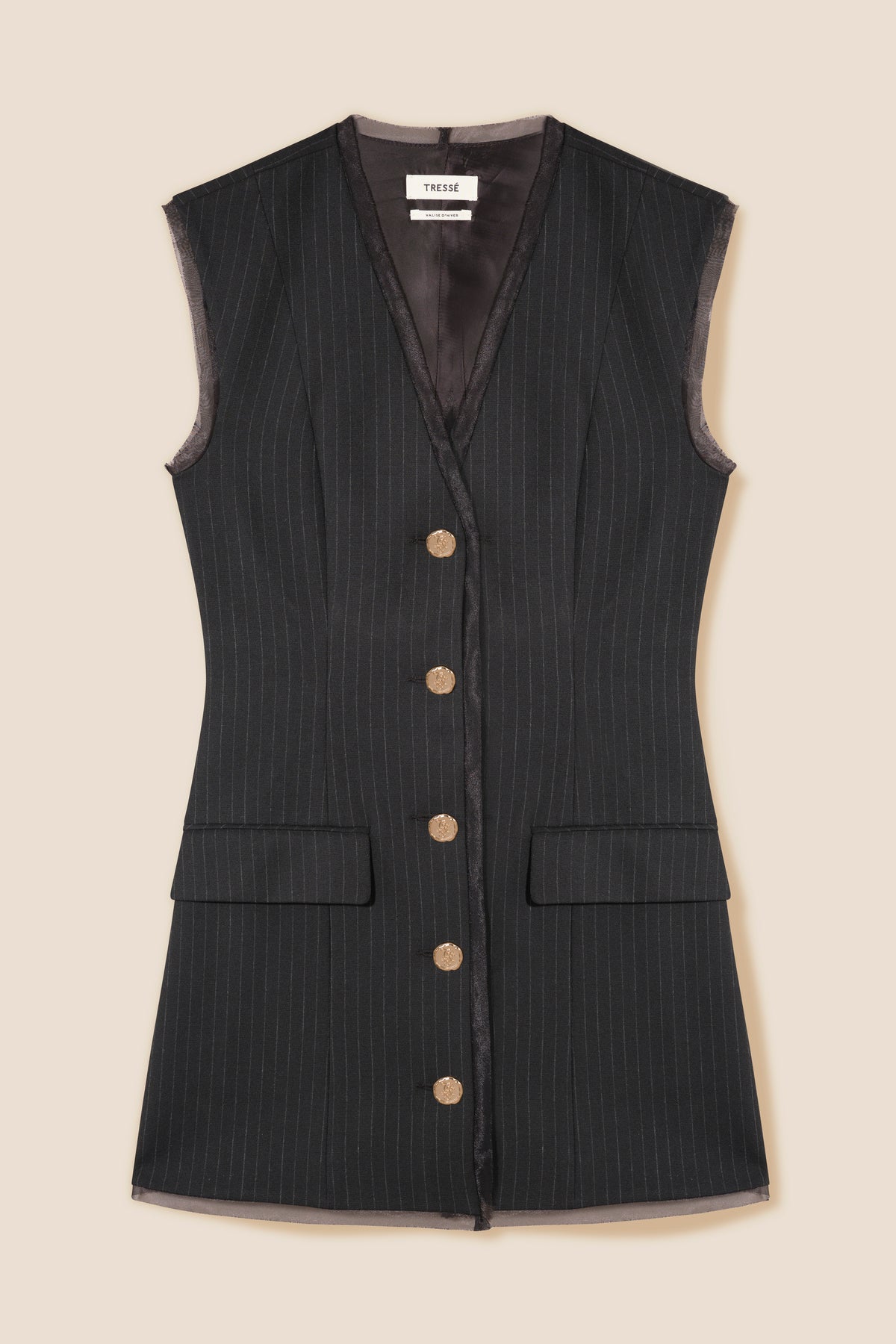 Robe à fines rayures