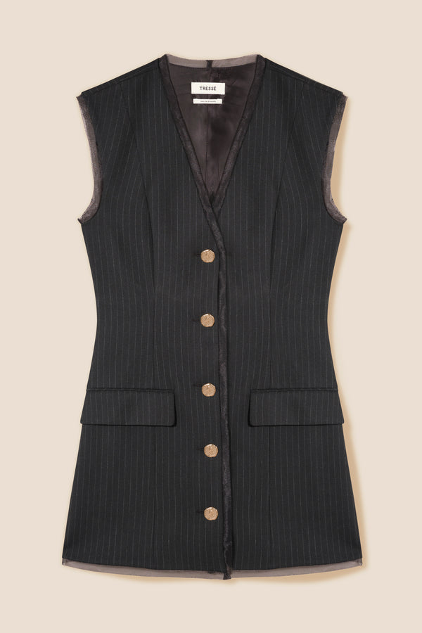 Pinstriped dress