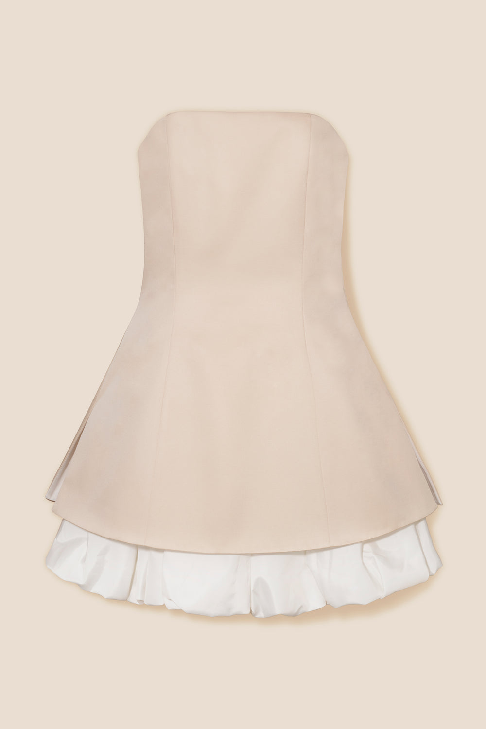 Satin strapless dress