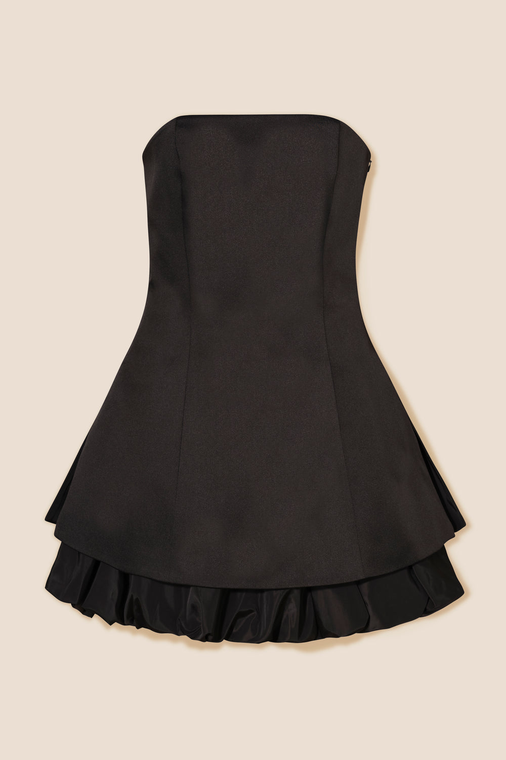 Satin strapless dress