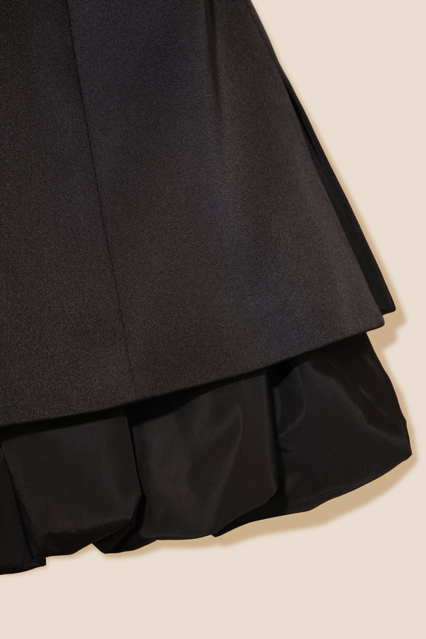 Satin strapless dress