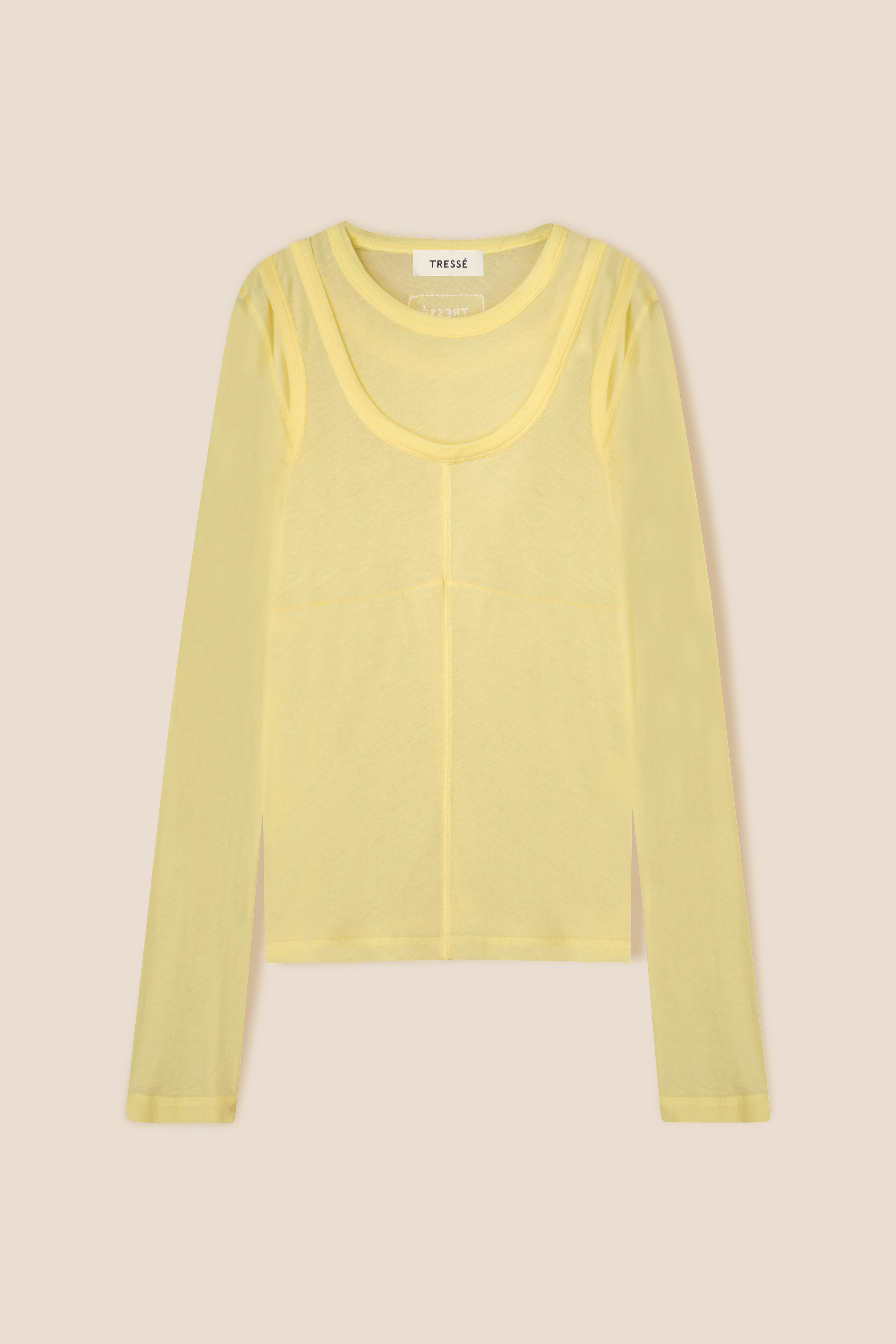 Sheer jersey t-shirt