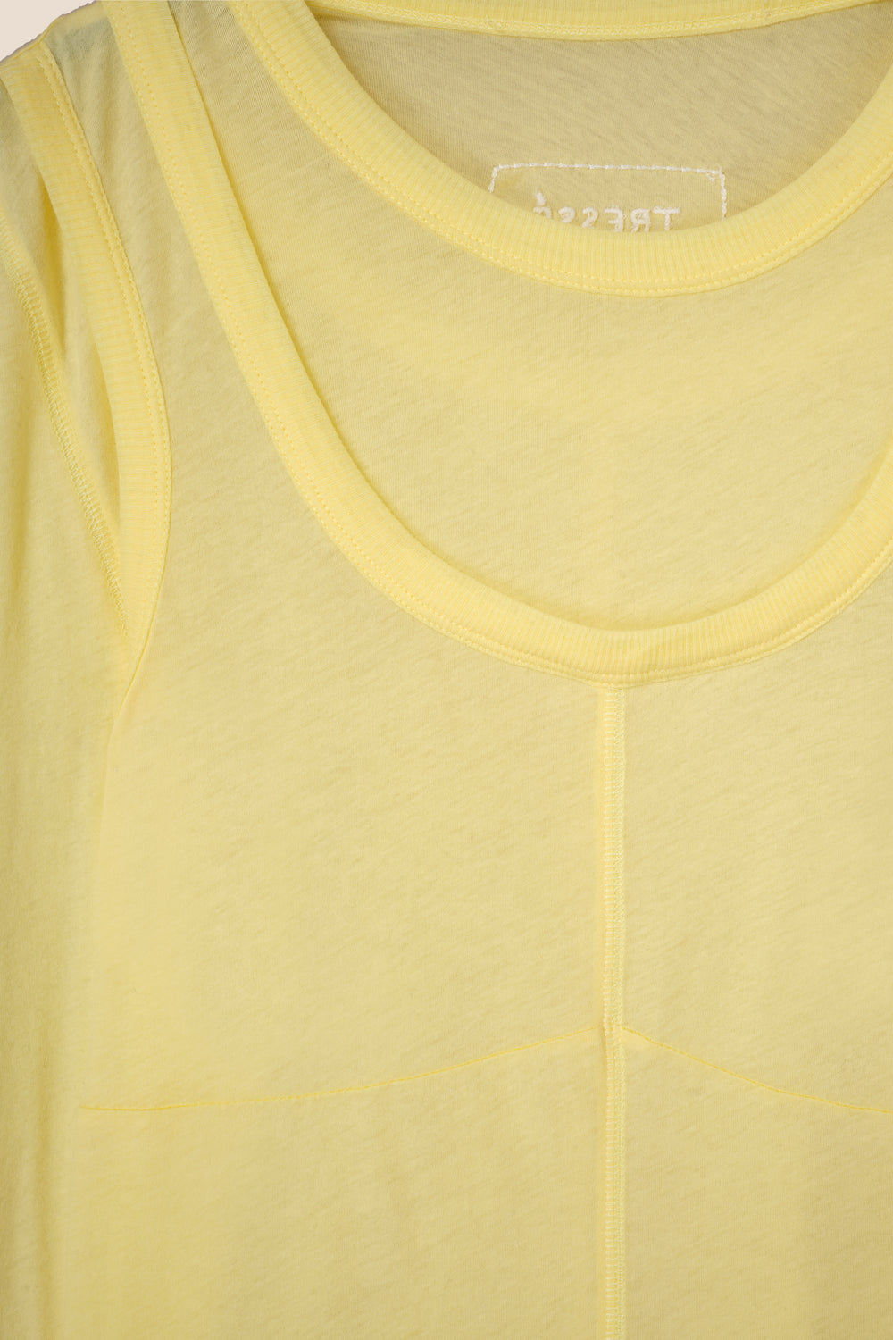 Sheer jersey t-shirt
