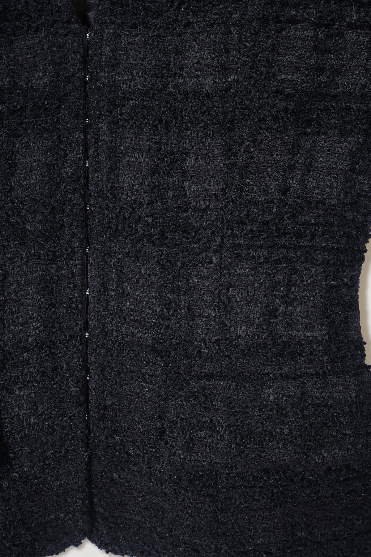 Tweed top with gold brooch