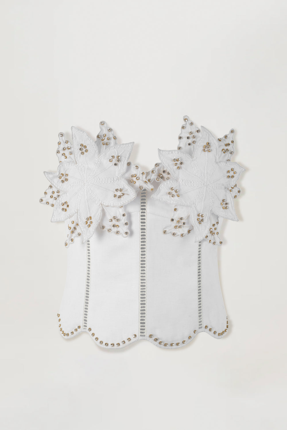 Bustier à poitrine ornée de fleurs