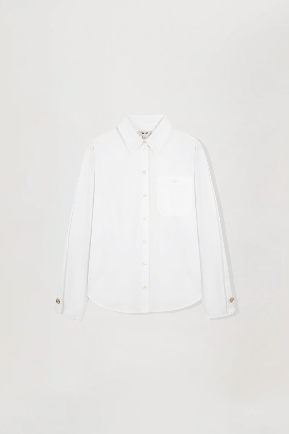 Shirt with martingale belt