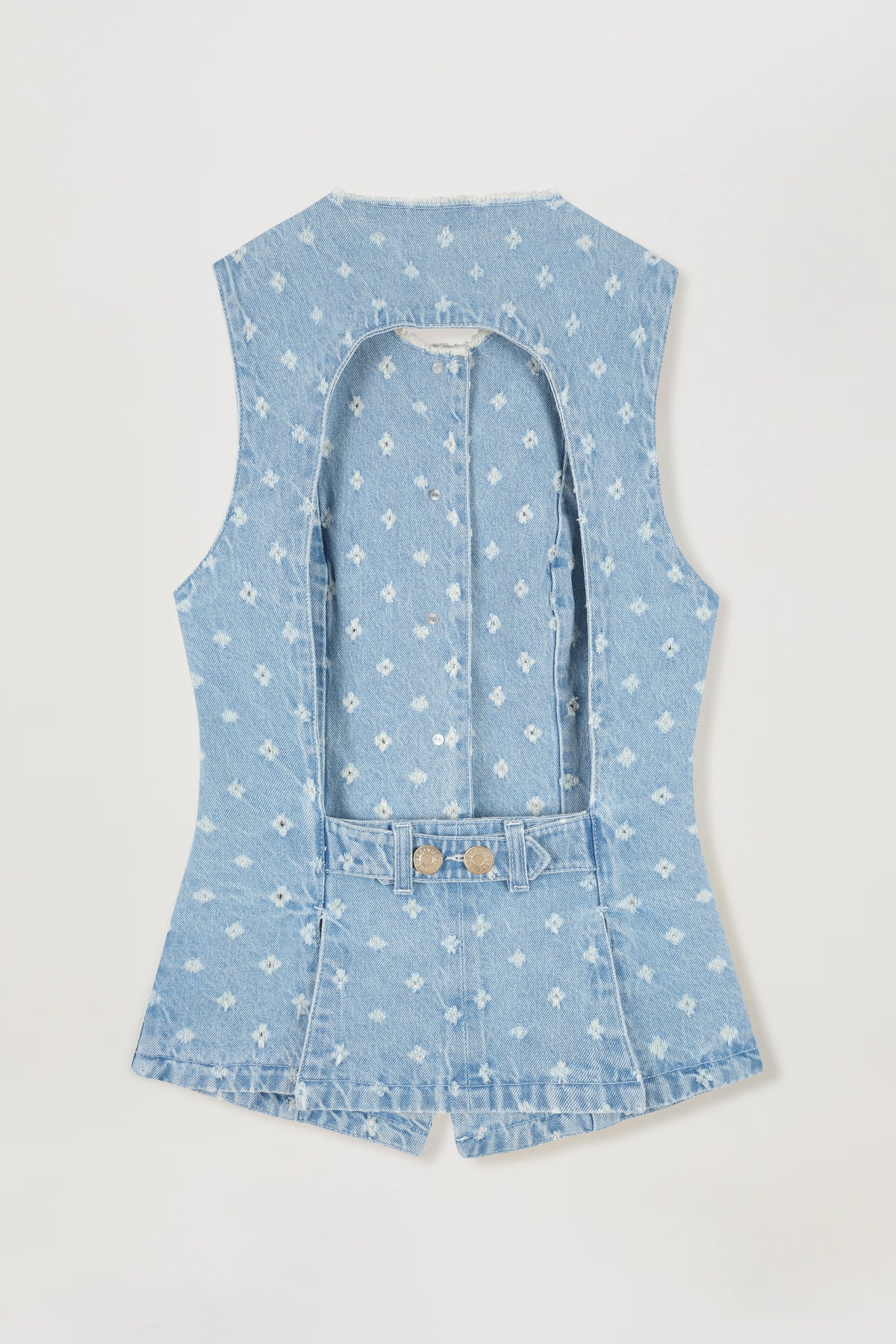 Chaqueta de tejido con efecto desgastado