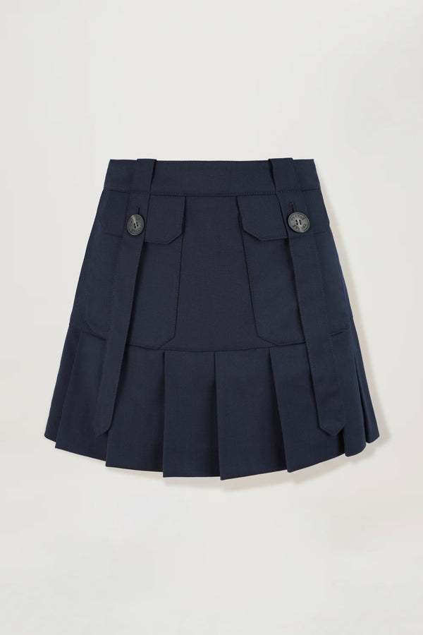 Short pleated skirt