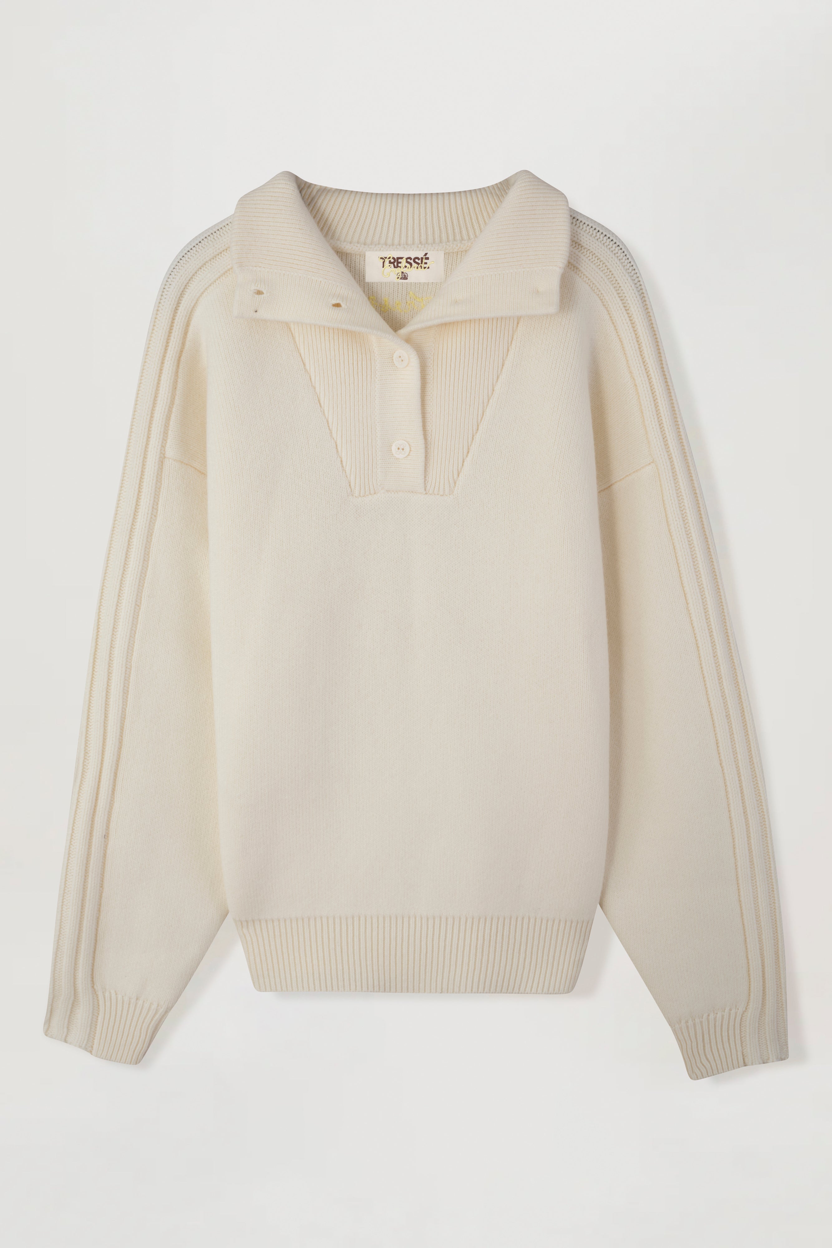 Thick Sweater with a Trucker Collar