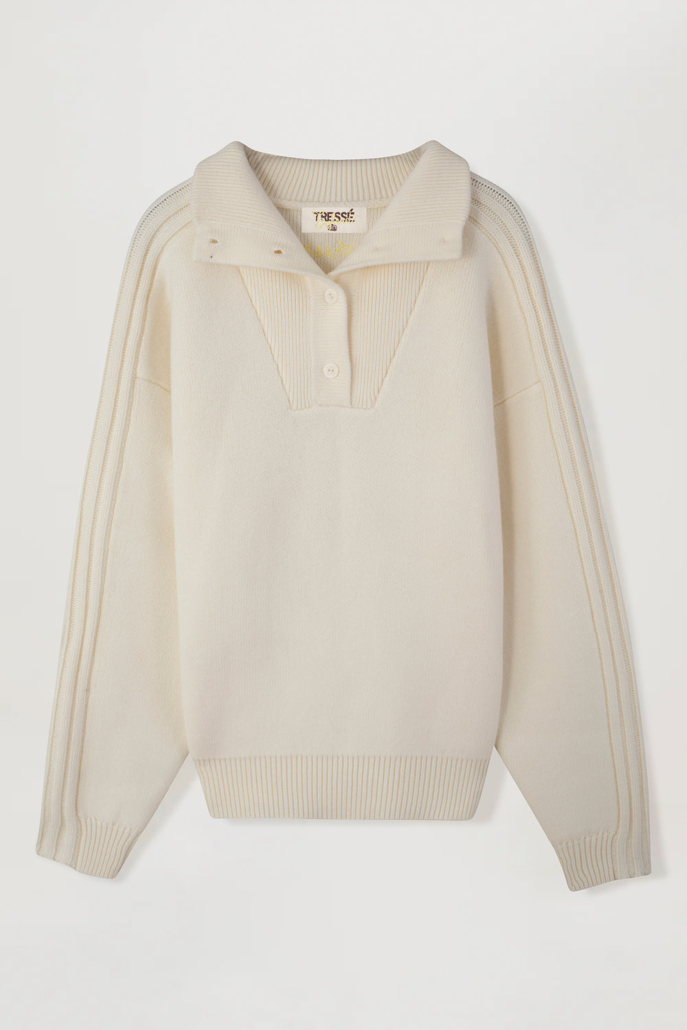Thick Sweater with a Trucker Collar