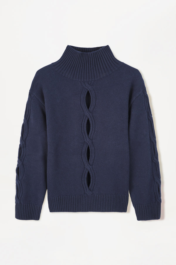 High-neck sweater