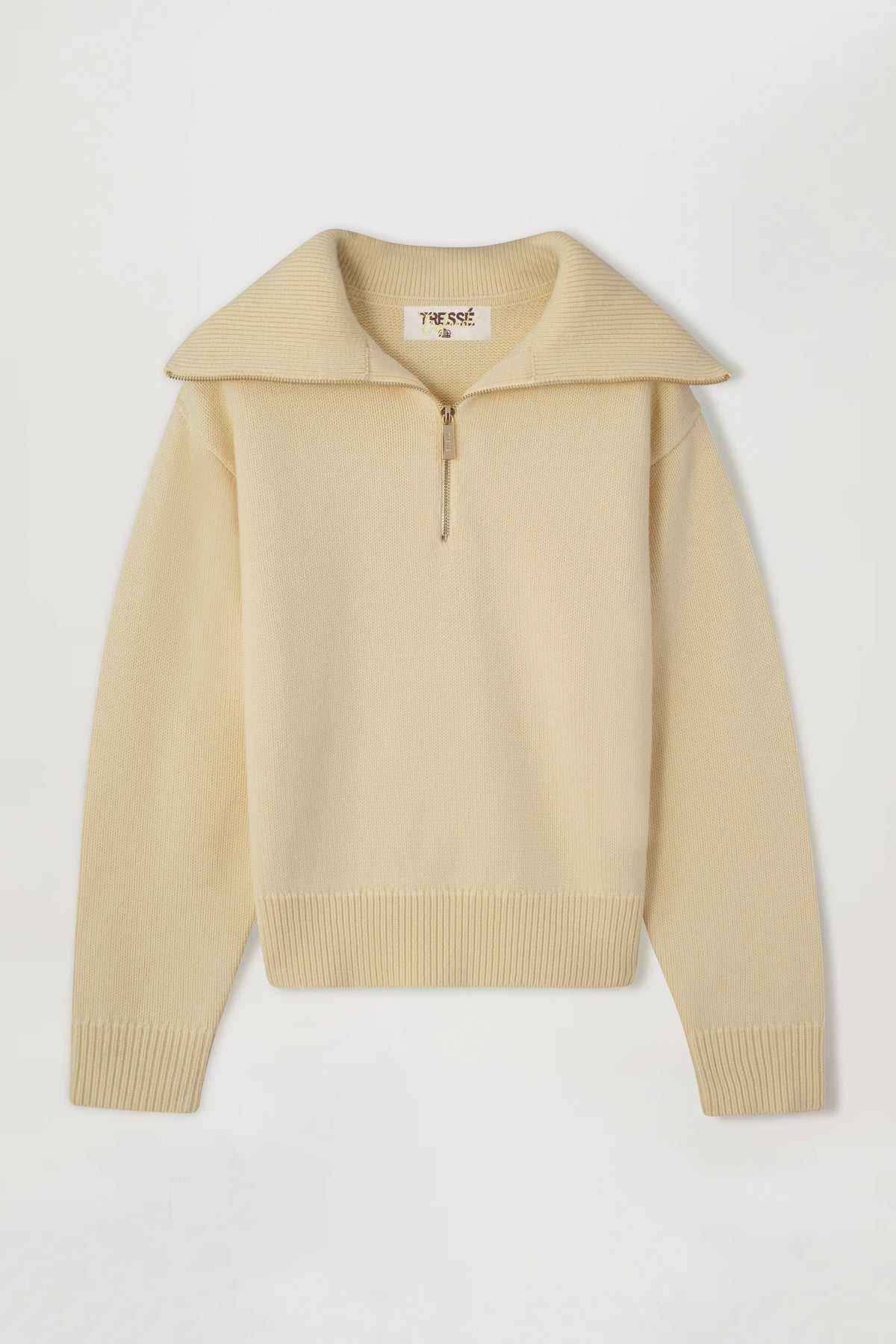 Sweater with floral elbow patches