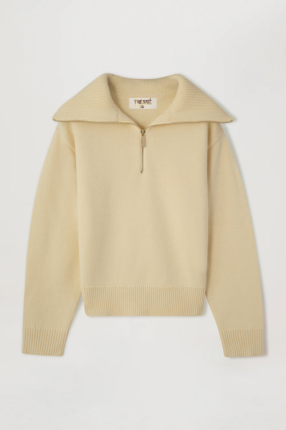 Sweater with floral elbow patches