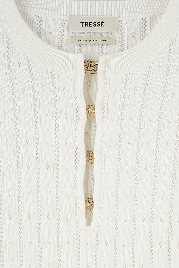 Fine-knit top