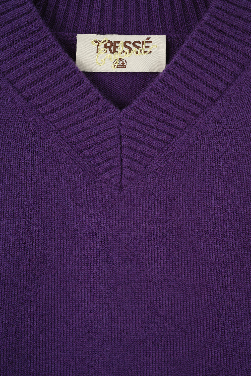Pull épais à col châle