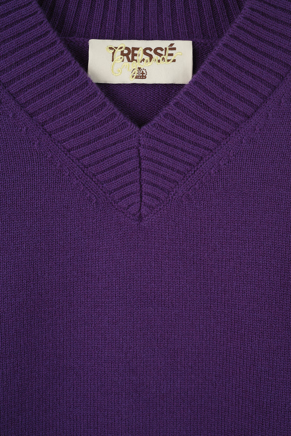 Pull épais à col châle