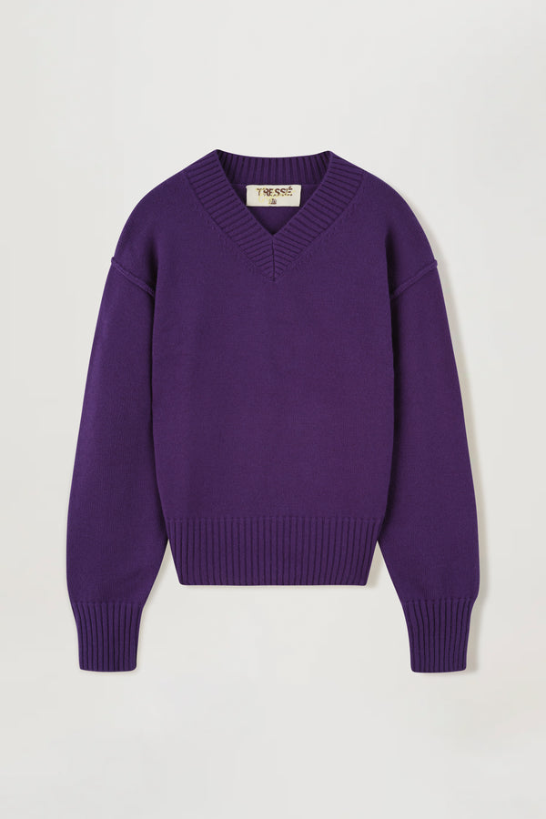 Pull épais à col châle