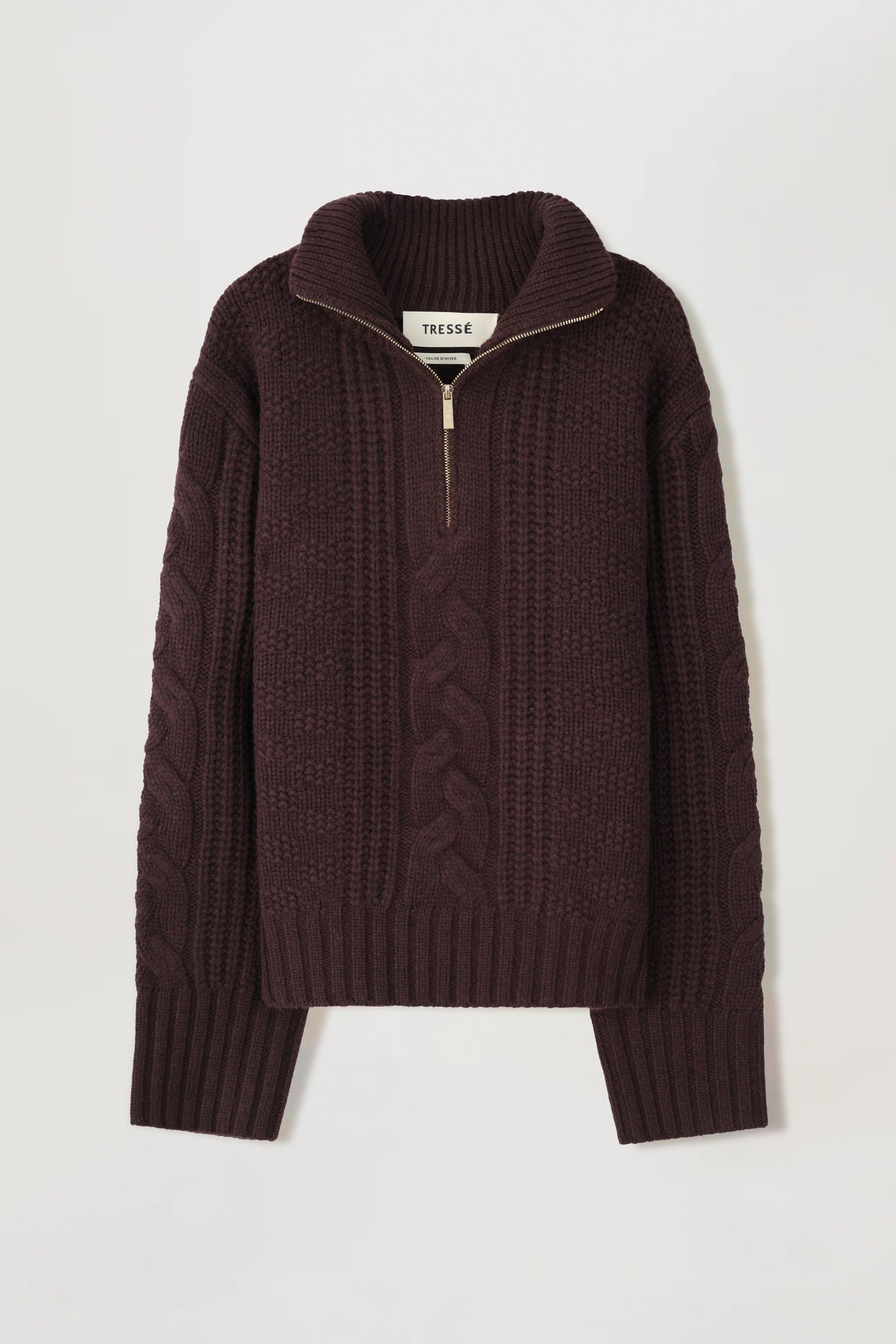 Trucker-collar sweater