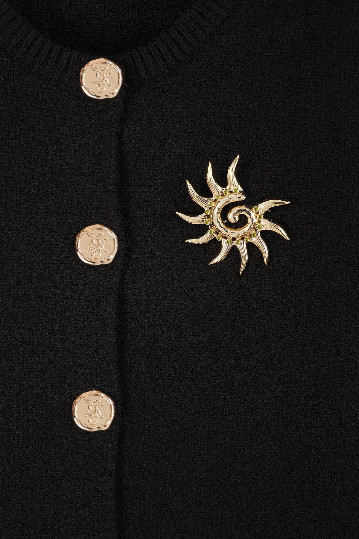 Round-neck cardigan
