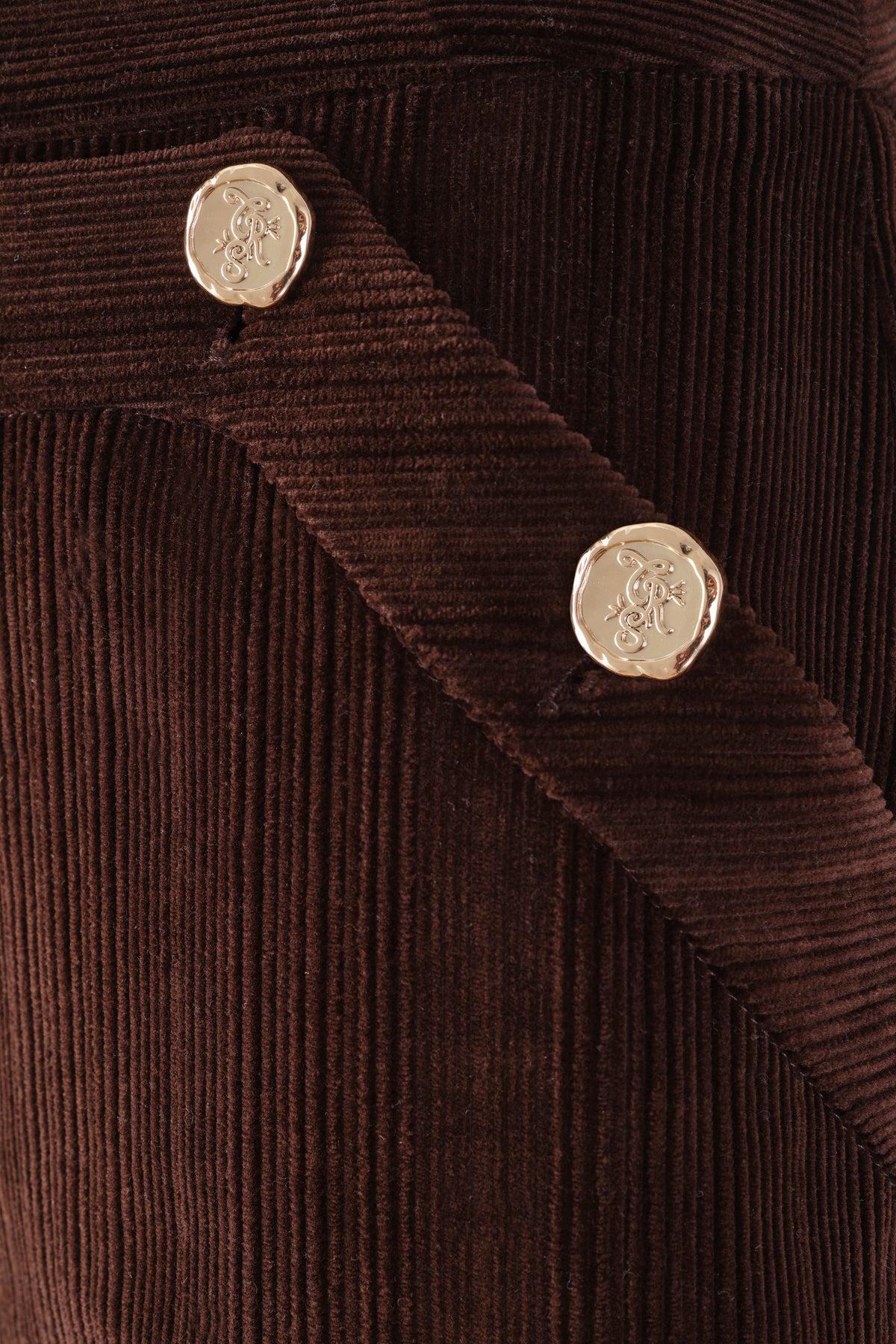 Pantalon à ponts en velours
