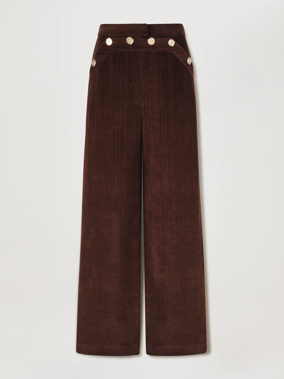 Pantalon à ponts en velours