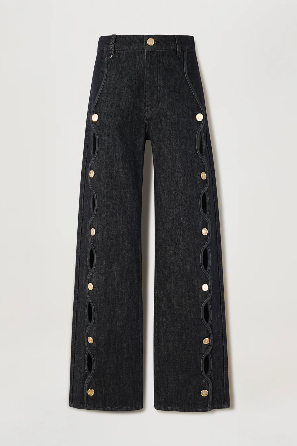 Denim à boutonnière