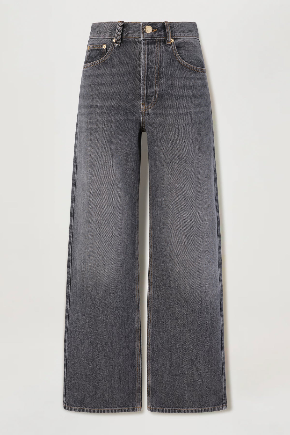 Anthracite denim with back jewelry detail