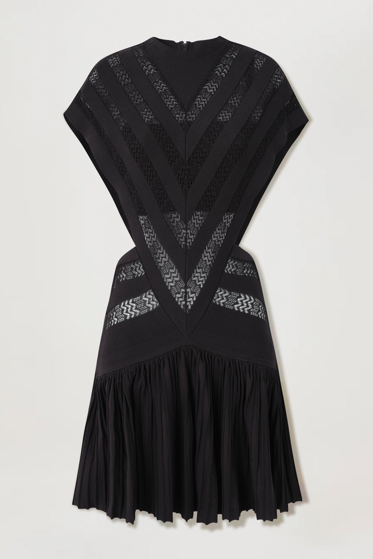 Robe en courte en maille transparente