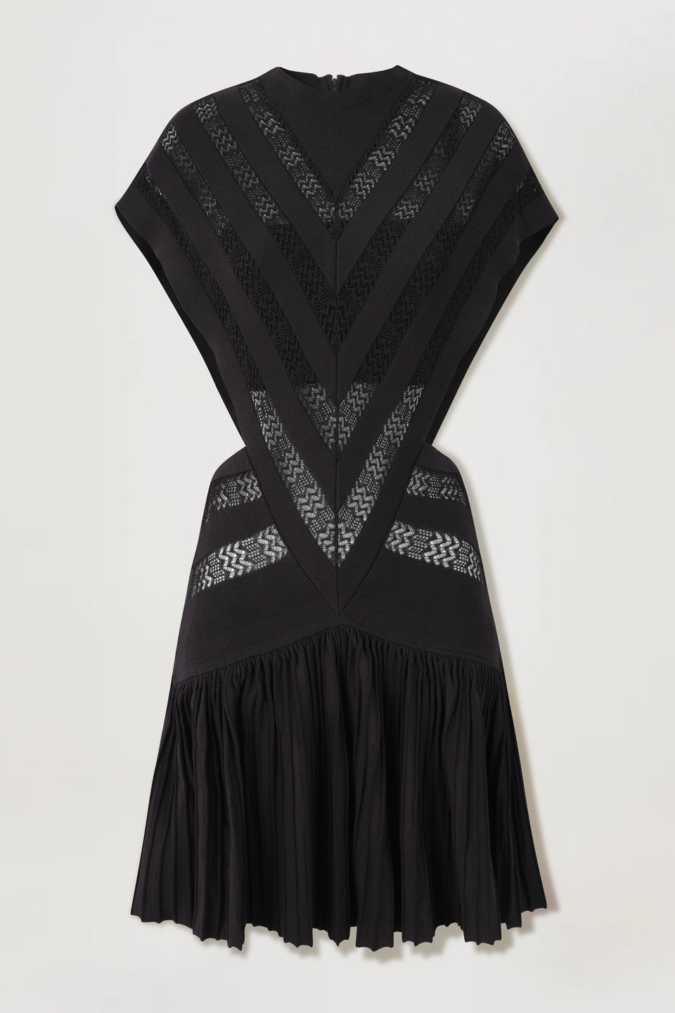 Robe en courte en maille transparente